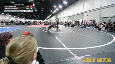 110 lbs Rr Rnd 3 - Ava Cabalona, Black Widows K-6 vs Maggie Martinez, POWA K-6