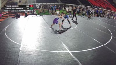 100-105 lbs Semis - Kayne-Lin Chun, Hawaii vs Grace Loutzenhiser, Alaska