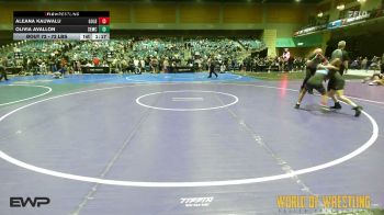 72 lbs 5th Place - Aleana Kauwalu, Golden Back vs Olivia Avallon, Salem Elite Mat Club