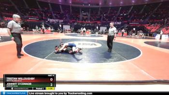 2A 145 lbs Champ. Round 1 - Tristan Willoughby, Rock Island (H.S.) vs Johnny O`Connor, Lemont (H.S.)