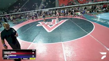 150 lbs Quarterfinal - Hailee Orgill, Washington vs Veil Foreman, Wyoming