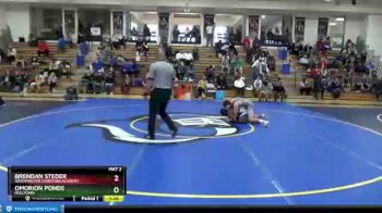 154 lbs Semifinal - Brendan Steder, Westminster Christian Academy vs Omorion Ponds, Reeltown