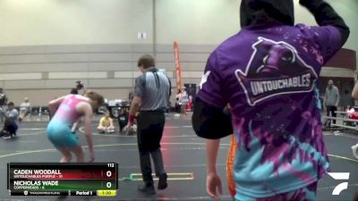 112 lbs Quarterfinals (8 Team) - Weston Millen, Copperheads vs Devin Rocco Ehler, Untouchables Purple