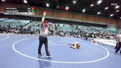 130 lbs 3rd Place Match - Chloe Pearce, Rancho Bernardo vs Shyla Sells, Mazama