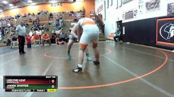 215 lbs 5th Place Match - Leelynd Leaf, Mansfield Sr. vs JAIDEN SHAFFER, Madison