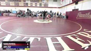 124 lbs Quarterfinal - Sara Vela, Menlo College vs Elexis Goudeau, Sacramento City College
