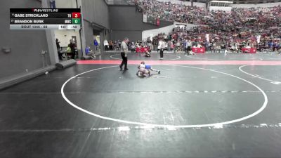 69 lbs Champ. Round 1 - Brandon Burk, Mukwonago Wrestling Club vs Gabe Strickland, Team Nazar