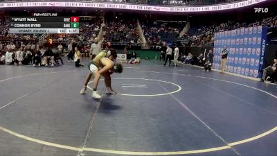 2A 165 lbs Champ. Round 1 - Connor Byrd, Bandys High School vs Wyatt Wall, Surry Central