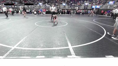 41.4-45 lbs Rr Rnd 3 - Cora Lowe, Alton Little Redbirds vs Leia Cooper, Odessa Youth Wrestling