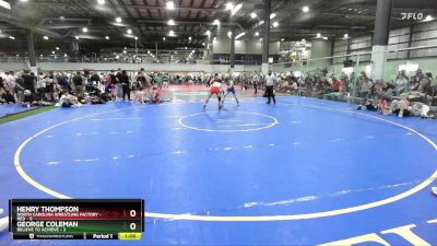 120 lbs Placement (4 Team) - Henry Thompson, NORTH CAROLINA WRESTLING FACTORY - RED vs George Coleman, BELIEVE TO ACHIEVE