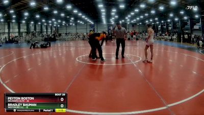 110 lbs Rd# 10- 4:00pm Saturday Final Pool - Peyton Boston, Oklahoma Elite vs Bradley Bauman, Westshore D.S.