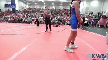 75-83 lbs Rr Rnd 3 - Braelynn Perkins, Pawhuska Elks Takedown vs Lawren Peck, Wolfpak Wrestling