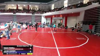 157 lbs Semifinal - Mack Powell, Bristow Elementary Wrestling Club vs Jacob Hadden, Redskins Wrestling Club