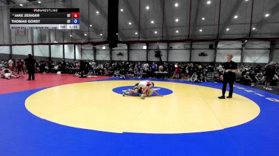 16U Boys FS - 106 lbs Cons. Round 6 - Jake Zesiger, UT vs Thomas Gorst, UT