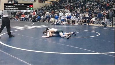 127 lbs Quarterfinal - Nolan Rice, Connellsville vs Mikey Bautista, St. Joseph Regional