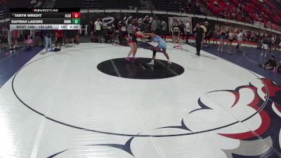 130 lbs Cons. Semis - Taryn Wright, Alaska vs Safirah Ladore, Hawaii