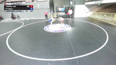 115 lbs Cons. Sub-semis - Gabriel Lira, Inland Elite Wrestling Club vs Ty Kelly