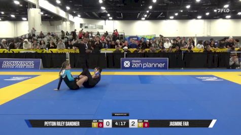 Jasmine Far vs Peyton Riley Sandner 2025 World IBJJF Jiu-Jitsu No-Gi Championship