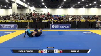 Jasmine Far vs Peyton Riley Sandner 2025 World IBJJF Jiu-Jitsu No-Gi Championship