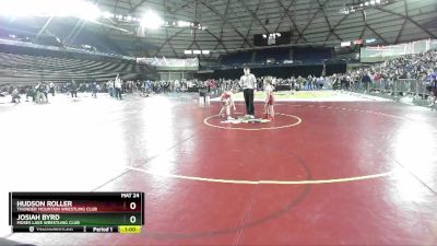 84 lbs Champ. Round 1 - Hudson Roller, Thunder Mountain Wrestling Club vs Josiah Byrd, Moses Lake Wrestling Club