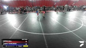 122 lbs Quarterfinal - Sophia Ball, IL vs Sabina Charlebois, IL