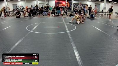 130 lbs Finals (2 Team) - Vincenzo Baldino, Mat Warriors Red vs Logan Van Wagenen, SC Prep