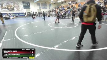 285 lbs Champ. Round 3 - Brandon Bass, Servite vs Jonathan Letona, Mayfair