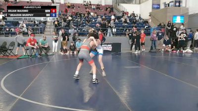 92 lbs Champ. Rd Of 16 - Julian Maximo, RBYWC vs Beaudin Murphy, Billings Wrestling Club
