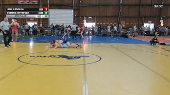 185 lbs 5th Place - Liam N English, Journeymen vs Dominic Hittepole, Combat Athletics