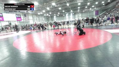 78 lbs Champ. Round 1 - Oscar Warrick, Punisher Wrestling Company vs Grayson Day, Twin City Wrestling Club