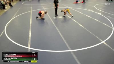 136 lbs Cons. Round 2 - Abel Zachay, Robbinsdale Area Wrestling vs Calum Sween, Minnesota