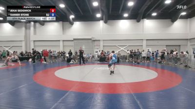 126 lbs 5th Place Match - Jekai Sedgwick vs Tanner Stone, Illinois