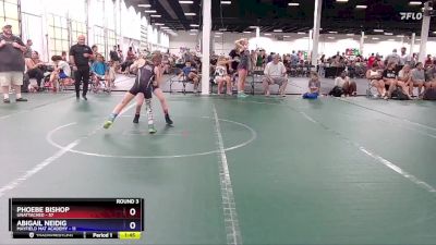 85-90 lbs Round 3 - Phoebe Bishop, Unattached vs Abigail Neidig, Mayfield Mat Academy