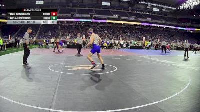 D1-190 lbs Cons. Round 3 - Ben Grenesko, Midland HS vs Dylan Perkins, Howell HS