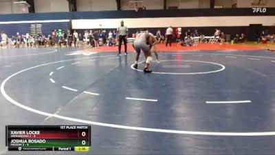 157 lbs Finals (2 Team) - Xavier Locke, Shenandoah 2 vs Joshua Rosado, Messiah 2