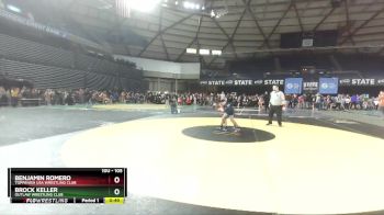 105 lbs Quarterfinal - Benjamin Romero, Toppenish USA Wrestling Club vs Brock Keller, Outlaw Wrestling Club