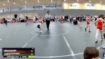 64 lbs Round 2 (6 Team) - Arman Bassiri, Capital City WC vs Conrad Smathers, Rangers WC