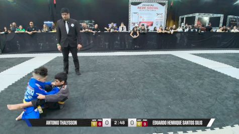 EDUARDO HENRIQUE SANTOS SILIS vs ANTONIO THALYSSON 2026 CBJJE Brazilian Jiu-Jitsu Championship