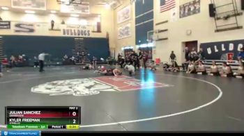 138 lbs 3rd Place Match - Julian Sanchez, Grandview vs Kyler Freeman, Othello