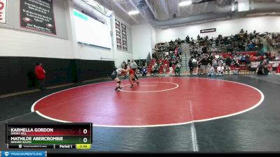 140 lbs Cons. Semi - Mathilde Abercrombie, Denver South vs Karmella Gordon, Smoky Hill