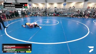 65 lbs Quarterfinal - Weston Baker, Rise Wrestling vs Franklin Hood, Scots Wrestling Club