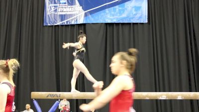 Claire Kaji Shows Stellar Beam Skills (Iowa) - 2017 NCAA Championships Training
