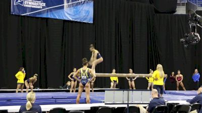 Olivia Karas On Beam (Michigan} - 2017 NCAA Championships Training