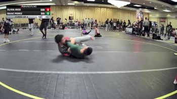 62 lbs Consi Of 4 - Olivia Rios, Badboy Wrestling vs Isaac Perez, Savage House WC