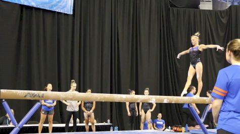 Alex McMurtry On Beam (Florida) - 2017 NCAA Championships Training