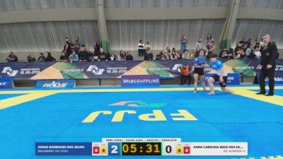 ANNA CAROLINA MAIO DOS SANTOS VA vs JOANA RODRIGUES DOS ANJOS 2026 FPJJ Circuito Paulista NO GI Etapa 3