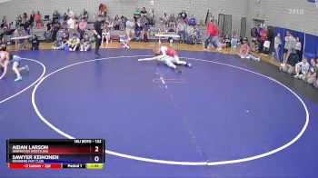 132 lbs Quarterfinal - Aidan Larson, Hermiston Wrestling vs Sawyer Keinonen, Newberg Mat Club