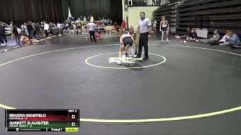 132 lbs Round 4 (10 Team) - Braiden Benefield, Huntsville vs Garrett Slaughter, Shelby County