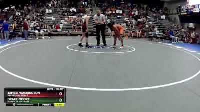 111-117 lbs Semifinal - Jameir Washington, Waynesville Middle vs Drake Moore, School Of The Osage