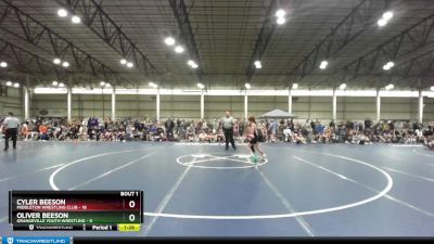 87 lbs Round 1 (4 Team) - Cyler Beeson, Middleton Wrestling Club vs Oliver Beeson, Grangeville Youth Wrestling